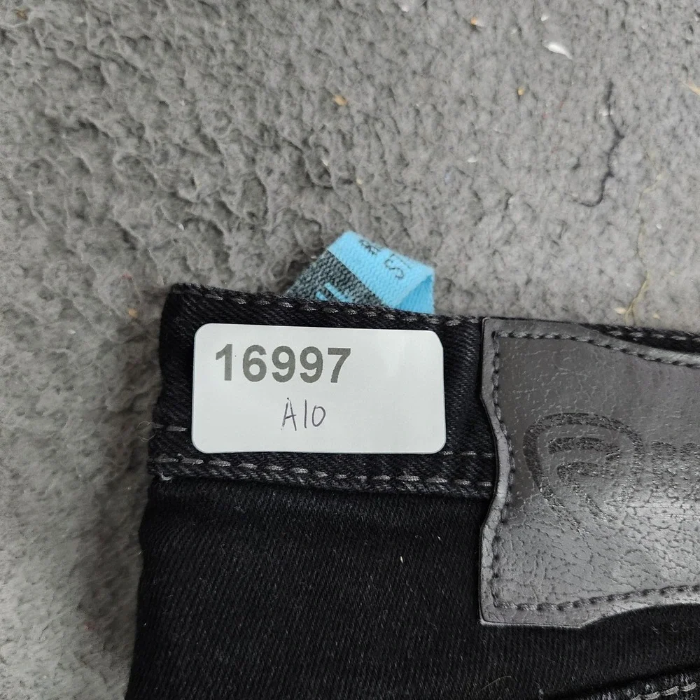 Revolution Revolver Jeans Mens 35x31 Black Dark Wash Slim Bootcut Denim Casual